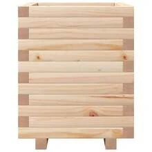 vidaXL Pflanzkübel 40x40x49,5 cm Massivholz Kiefer - A - Übersicht 6