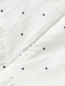 Balabala Bộ đồ bé gái kiểu bí ngô, mẫu mới 2026, chất liệu cotton mềm mại, trang phục thường ngày dễ thương và thoải mái, thích hợp mặc hàng ngày. - Tông màu trắng - Xem 4