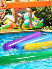 1 pieza Palo inflable multicolor premium, reutilizable. Versátil como flotador de agua y ayuda profesional para entrenamiento de natación. Ideal para piscinas de vadeo, piscinas inflables, piscinas de natación regulares y fiestas en la playa. Solo para uso de adultos. Un imprescindible para las vacaciones. - Varios estilos - Ver 5
