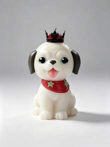 Khuôn silicon hình chó Bichon Frise hoạt hình dễ thương, hình chú cún nhỏ lè lưỡi đeo khăn quàng cổ, dùng để tự làm nến thơm, xà phòng, thạch cao, mặt dây chuyền, móc khóa, khuôn nhựa epoxy, đồ trang trí hình chó cưng, quà tặng thủ công. - khuôn silicon trắng - Xem 4