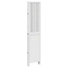 vidaXL 4-tlg. Raumteiler Weiß Massivholz Paulownia - Weiss - Übersicht 5