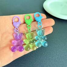 160pcs/Set Mixed Color Key Chain Supplies Kit, Including 150pcs Split Rings And 10pcs Lobster Clasps, Colorful Enameled Heart Shaped Key Chain Set, Loose Key Chain Accessories For Key Chain Production, DIY Crafts, Small Jewelry - 150 Open Loops and 10 Lobster Clasps - View 11