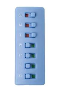 1pc Creative Portable Pill Reminder & Tracker Tool, One Week Medication At A Glance, Smart Dosing Box With Switch Reminder - Multicolor - View 11