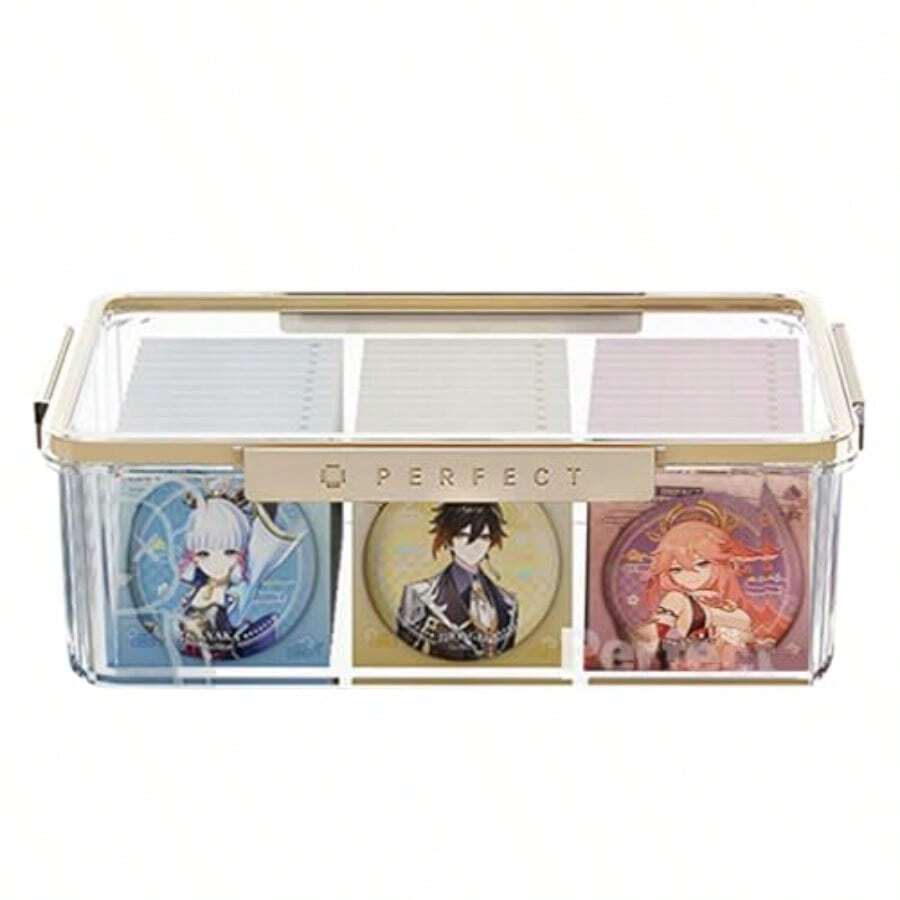 缶バッジケース 缶バッジ 収納 缶バッジ 収納ケース 透明 アクリルケース S - M - チェックする 1