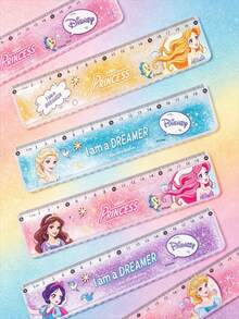 Disney Thước kẻ giấy nhám cao cấp cho học sinh, thước thẳng 12 inch không thể gãy kèm bảng chuyển đổi, phù hợp cho học sinh và giáo viên - Nhiều màu - Xem 3