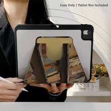 1 chiếc ốp lưng máy tính bảng xoay 360° in hình cô gái thư viện vẽ tranh sơn dầu, có khe cắm bút, chân đế từ tính đa góc với chức năng tự động tắt/mở màn hình, tương thích với iPad Pro/Air, , Pad 5/6/7, Oppo Pad, Matepad, Vivo Pad, Honor Pad, Xiaoxin Pad - Nhiều màu - Xem 3