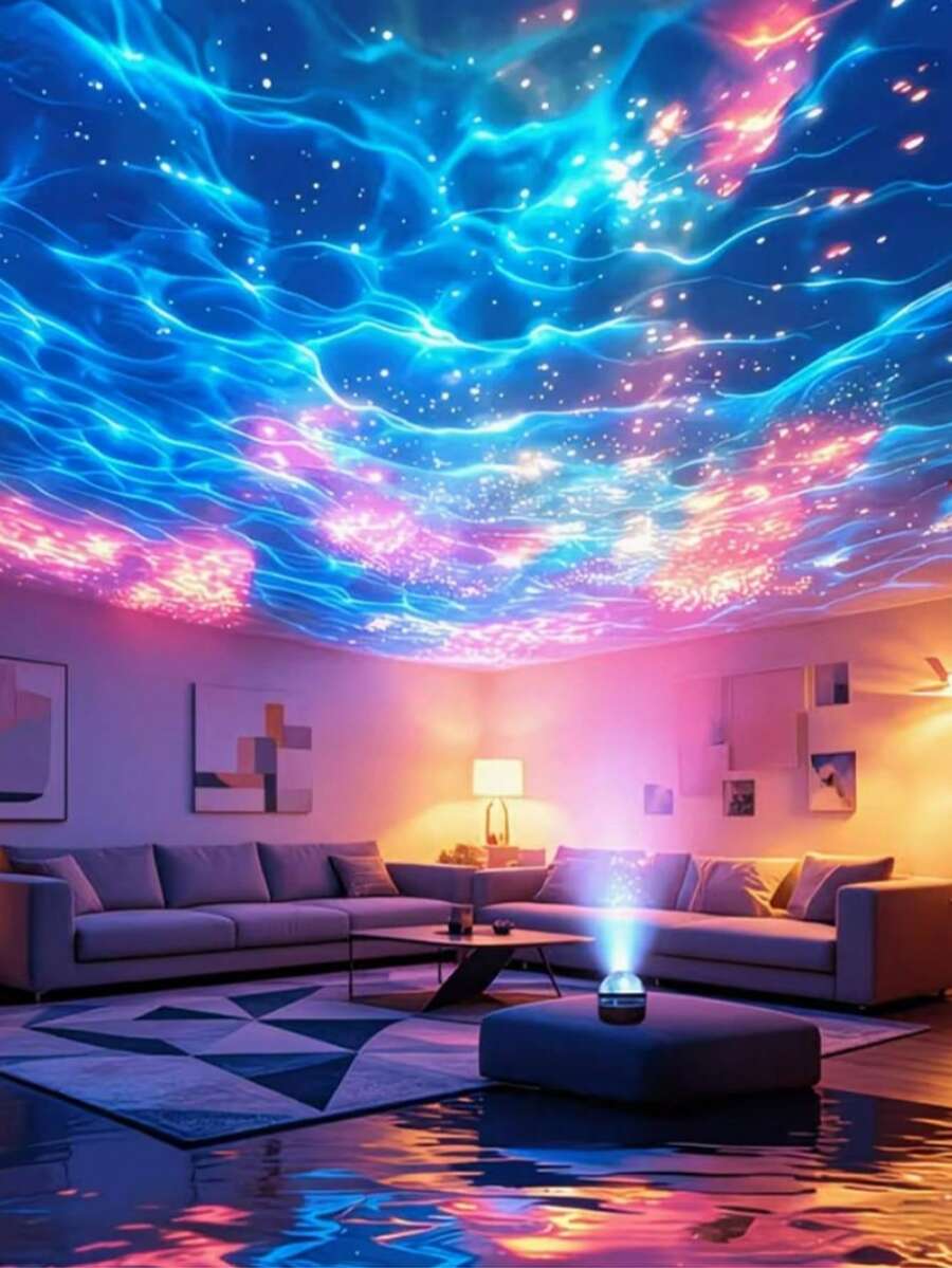 Mini Water Wave Effect Light, LED Projector, Wedding Party DJ Disco Ripple Lamp, Moving Head Stage Light, USB Powered Decorative Lamp