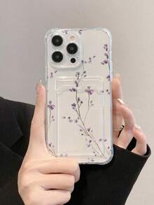 Ví đựng thẻ đa năng hình tứ giác trong suốt vẽ hoa, tương thích với iPhone 17/17 Pro/17 Pro Max, 16/11/16 Pro/16 Plus/16 Pro Max/16E/15 Pro Max/13/14/12/XS/XR/7G/8P, tương thích với Samsung Galaxy S25/S25 Plus/S25 Ultra, A16/A36/A26/A56/A50/A12/A32/A52/A72/A51/A21S/A13/A14/S24/S24 Plus/S24 Ultra/S20/S23/S22/A53/S20 FE/S21, tương thích với 11/12 Pro/12/12X/13 Pro/14 Pro/15 Pro/X3 Pro, tương thích với Redmi 10/9/Note 9/12C/Note 11 Ốp điện thoại chống sốc cho Pro/Note 8 Pro/9C/9A - Hồng - Xem 5