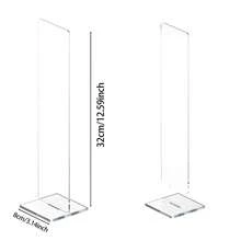 1pc Detachable Transparent Acrylic Memo Board & Message Board Stand, Computer Screen Memo Clip Board, Bulletin Board, Office Desk Accessory, 2 Color Options, Back To School - A - View 2
