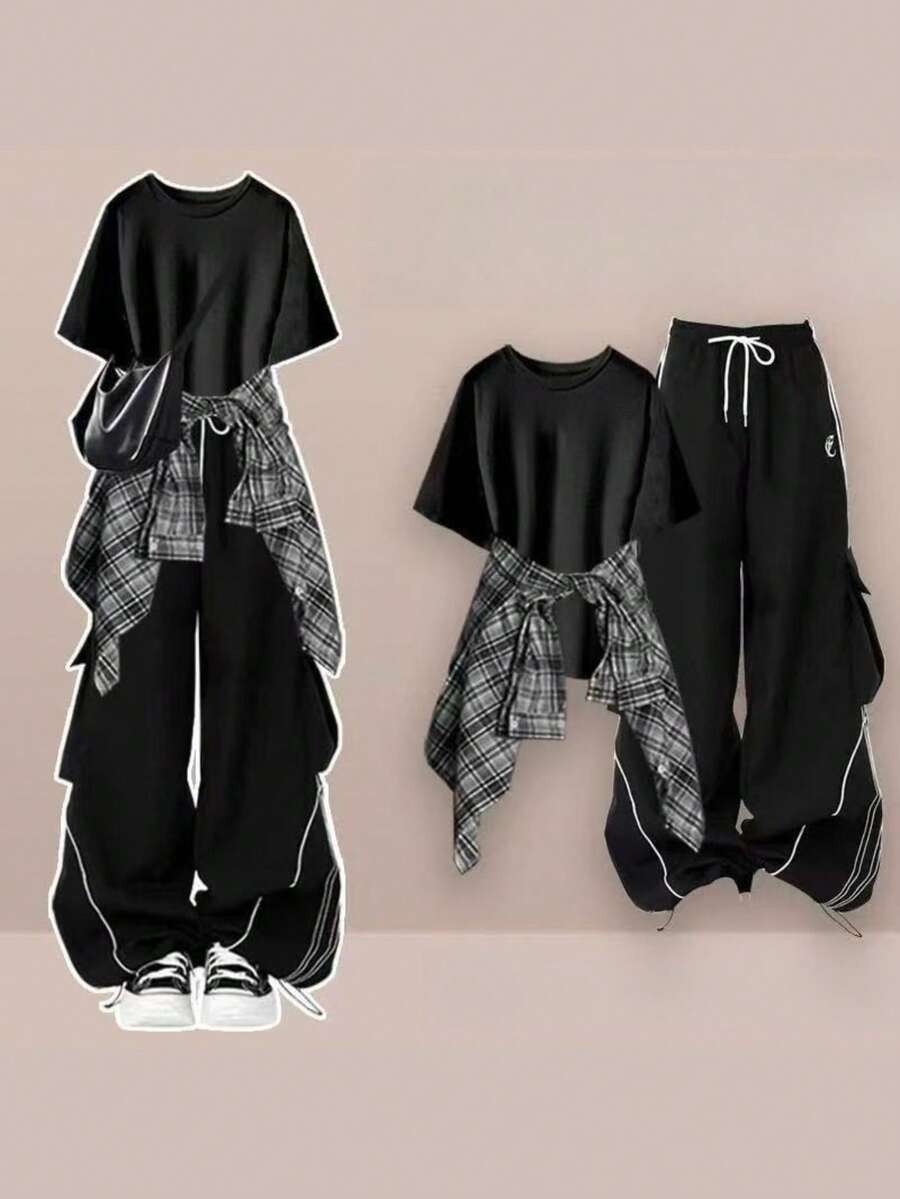 Women Two-Piece Outfits - 黑色 - 查看 1
