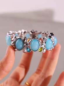 1 chiếc vòng tay phong cách cổ điển, thiết kế độc đáo, sang trọng, thanh lịch kiểu Bohemian, trang sức nữ thích hợp đeo hàng ngày, dự lễ hội và tiệc tùng. - Nhiều màu - Xem 10