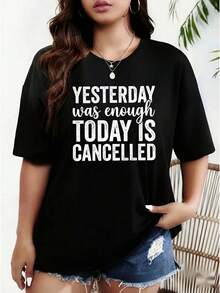 Tamaño más grande - Tamaño más grande - Un vestido de primavera y verano de las mujeres de tamaño más grande, ropa de mujer elegante, una camiseta gráfica que es una cosa del pasado, con un cuello redondo y mangas cortas, top casual y elegante, adecuado para fiestas festivas, ajuste suelto - Negro - Ver 2