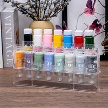 1 PC Clear Storage Rack, Storage Container Organizer For Bottles & Blending Tools, Craft Paint Organizer Holds 15 Each,Clear Storage Rack & Organizer For Craft Paint Bottles & Blending Tools – Holds 15 Bottles,Space-Saving & Durable Design - TT988 - View 7