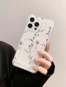 Ví đựng thẻ đa năng hình tứ giác trong suốt vẽ hoa, tương thích với iPhone 17/17 Pro/17 Pro Max, 16/11/16 Pro/16 Plus/16 Pro Max/16E/15 Pro Max/13/14/12/XS/XR/7G/8P, tương thích với Samsung Galaxy S25/S25 Plus/S25 Ultra, A16/A36/A26/A56/A50/A12/A32/A52/A72/A51/A21S/A13/A14/S24/S24 Plus/S24 Ultra/S20/S23/S22/A53/S20 FE/S21, tương thích với 11/12 Pro/12/12X/13 Pro/14 Pro/15 Pro/X3 Pro, tương thích với Redmi 10/9/Note 9/12C/Note 11 Ốp điện thoại chống sốc cho Pro/Note 8 Pro/9C/9A - Hồng - Xem 3