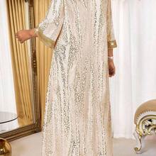 Lady Plus Size Elegant Party Gold Foil Print Dress Elegant Dresses For Women Elegant Party Dresses Elegant Dress For Women  Elegant Dress Women Summer Dress Valentines Day Dress Elegant Dresses For Party Summer Dresses For Women Long Summer Dress For Women Long Party Dresses Elegant Party Dress Party Outfit Summer Clothes Valentine Clothes  Valentine's Day Valentine Outfits For Women Elegant Dresses For Women Elegant Party Dresses Elegant Dress For Women  Elegant Dress Women Summer Dress V - Dorado - Ver 3