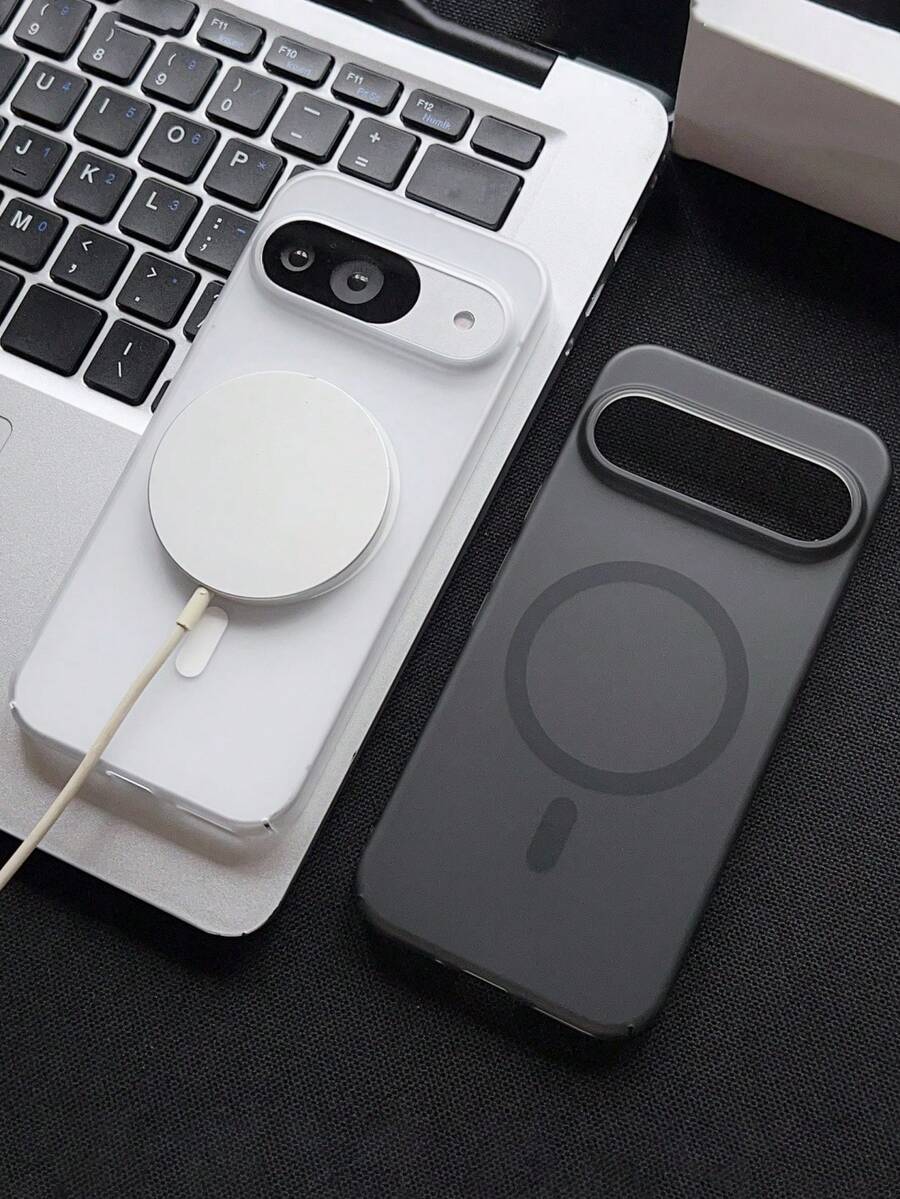 1 chiếc ốp lưng sạc không dây từ tính mờ cao cấp tương thích với Pixel 10 Pro 10 10 A 9 Pro 9 Pro 9 9A, kiểu dáng thời trang dành cho nam và nữ, chống sốc.