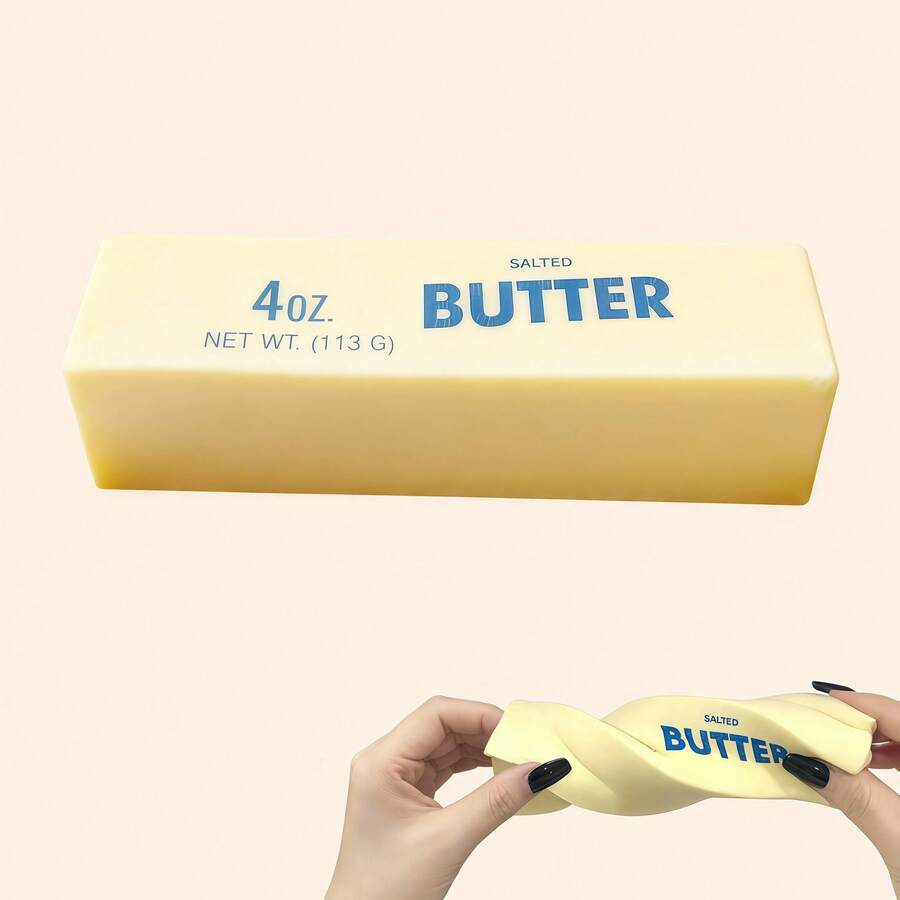 Slow Rebound Butter Bar, Stress Relief Butter Toy, Soft Cheese Bar, Elastic Toy, Prank Toy, Perfect Gift For Holiday, Birthday, Christmas Party - Multicolor - View 1