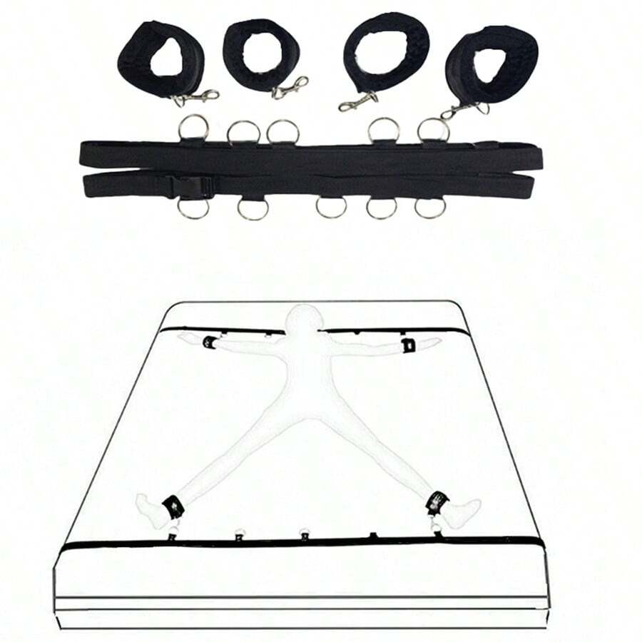 SM Home Use Stimulating Bondage Bed Rope Erotic Teasing Alternative Toy Bed Restraint Accessory - Bed Straps - View 1