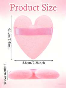 50/30/24/8/5/3/1pc Triangle Powder Puff Reusable Multi-Functional Makeup Tool For Liquid Foundation, Isolation Cream, BB Cream, Sunscreen, Air Cushion, Blush, Etc. Perfect Replacement For Your Brushes, Free Your Hands Essential For Travel And Home - Pink - View 6