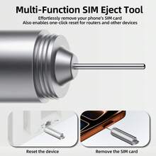 Móc khóa đa năng 3 trong 1, dụng cụ mở gói hàng, bàn chải vệ sinh, dụng cụ tháo SIM cho điện thoại và tai nghe. - 3 trong 1 - Xem 8