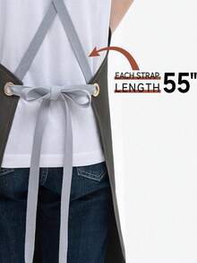 Waterproof And Oil-Proof Apron, Thickened Oxford Cloth Apron For Kitchen, Office, Work, Cooking, Unisex New Design - Apron - View 5