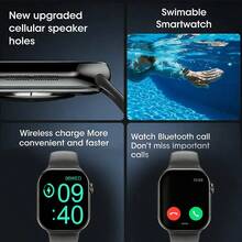 PANDA New 1.85" HD Full Touch Screen Smartwatch, Unisex, IP68 Waterproof, Supports Phone Dialing/Answering, Pedometer, Calorie Counting, Multiple Sports Modes, Notification Alerts, Multi-Functional Smartwatch Compatible With Android/IOS, Christmas Gift - Pink - View 10