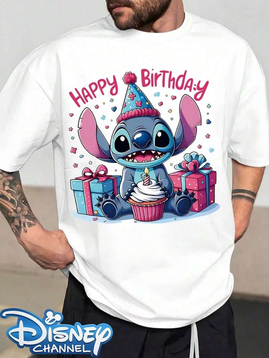 Disney Cars Sally Graphic T-Shirt, Classic Regular Fit Crew Neck Short Sleeve Tee With Cute Sally Car & Lightning McQueen Print, Soft Breathable 100% Cotton Casual Top For Daily Wear, Disney Cars Cartoon Inspired Shirt, Perfect Holiday Gift For Disney Lovers, Simple All-Match Basic Tshirt For Men & Women, Great Gift For Birthdays, Christmas, Halloween And Festivals, Suitable For Home, Outings, School And Daily Commute, Fashion Cute Cartoon Print Casual Tee - 白色 - 查看 1