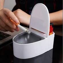 1 chiếc gạt tàn tự dính bằng thép không gỉ sáng tạo có nắp đậy, thích hợp cho phòng tắm và nhà vệ sinh. - 1 cái - Xem 3