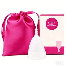 Reusable Menstrual Cup - The Most Reliable Medical Grade Silicone Period Cups - Period Essentials Intimates Products - Comfortably Use For 12 Hours (Small & Large) - L - View 6