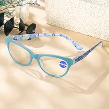 Artistic Pattern Reading Glasses, High-Definition  Light Protective Lenses, Ultra-Light Non-Slip Temple, Suitable For Home, Office, And Leisure, Multi-Scene Reading Glasses For Middle-Aged And Elderly - C1 - View 2
