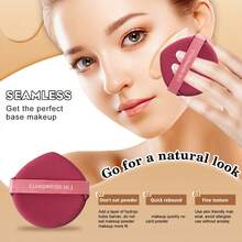 31PCS Makeup Tools Set Including: 11PCS Makeup Brush Set+1pc Multi-Functional Zipper Toiletry And Cosmetic Bag Waterproof+3PCS Triangle Powder Puffs+1pc Makeup Brush Cleaning Tools+2PCS Air Cushion Powder Puff+2PCS Facial Cleansing Sponges+3PCS Makeup Sponges+3PCS Mini Makeup Sponges+3PCS Mini Air Cushion Powder Puffs+1pc Mirror +11PCS Makeup Brush Set - Multicolor - View 9