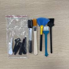 10件套防静电尼龙清洁刷，适用于清洁电脑键盘缝隙、风扇、剃须刀及其他电子设备。涡轮风扇清洁刷，多功能按钮缝隙除尘软毛刷套装。家用清洁工具，经久耐用。 - 多色 - 查看 15