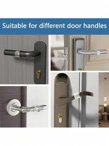 4/8/12pcs Transparent PVC Door Stopper - Rubber 8-Shaped Anti-Collision Protective Pad, Suitable For Door Handles, Prevent Door Bumping - Clear - View 9