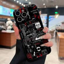 Funda para móvil con diseño artístico psicodélico, compatible con Samsung, Apple, VIVO, OPPO, ,  y Honor. Fabricada en TPU, ofrece protección contra golpes y caídas. Un regalo ideal para amigos y familiares. - Negro - Ver 3