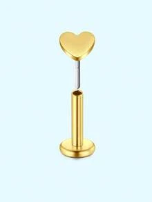 1 chiếc khuyên tai sụn 16G 20G, khuyên tai vành tai, trang sức xỏ lỗ tai bằng thép không gỉ 316L, khuyên tai sụn không ren, khuyên tai dạng phẳng có chốt đẩy, trang sức xỏ lỗ tai cho nữ, khuyên tai thời trang hình trái tim/bướm/sao/trăng/phẳng/hình cầu/hoa, đính đá CZ nhiều màu. - Nhiều màu - Xem 82