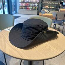 Mũ chống nắng bằng cotton unisex, vành rộng, thích hợp cho các hoạt động ngoài trời như đi bộ đường dài, đạp xe, cắm trại, câu cá, mũ xô mùa hè có thể gấp gọn. - màu trơn - Xem 7