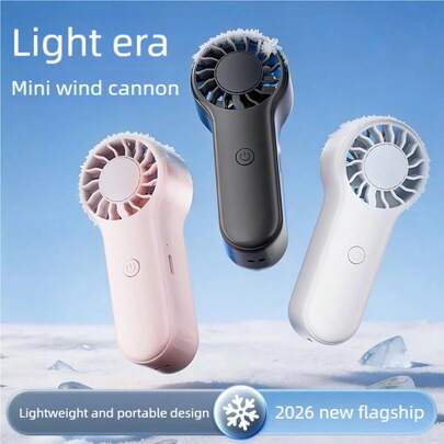 OBOVAY Mini Handheld Fan, Compact & Fashionable Design, 3 Speed Levels, Powerful & Portable Mini Fan, Suitable For Outdoor Activities, Pocket Size, 1200mAh Battery