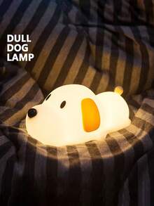 LED Clap Light, Creative Cute Puppy Shaped, Silicone Clap Sensor Night Light, Suitable For Room, Living Room, Study, Bedside, Daily Lighting, Birthday Gift, Soft Glow Long Lasting Warm Light Night Light - Tap Light - View 2