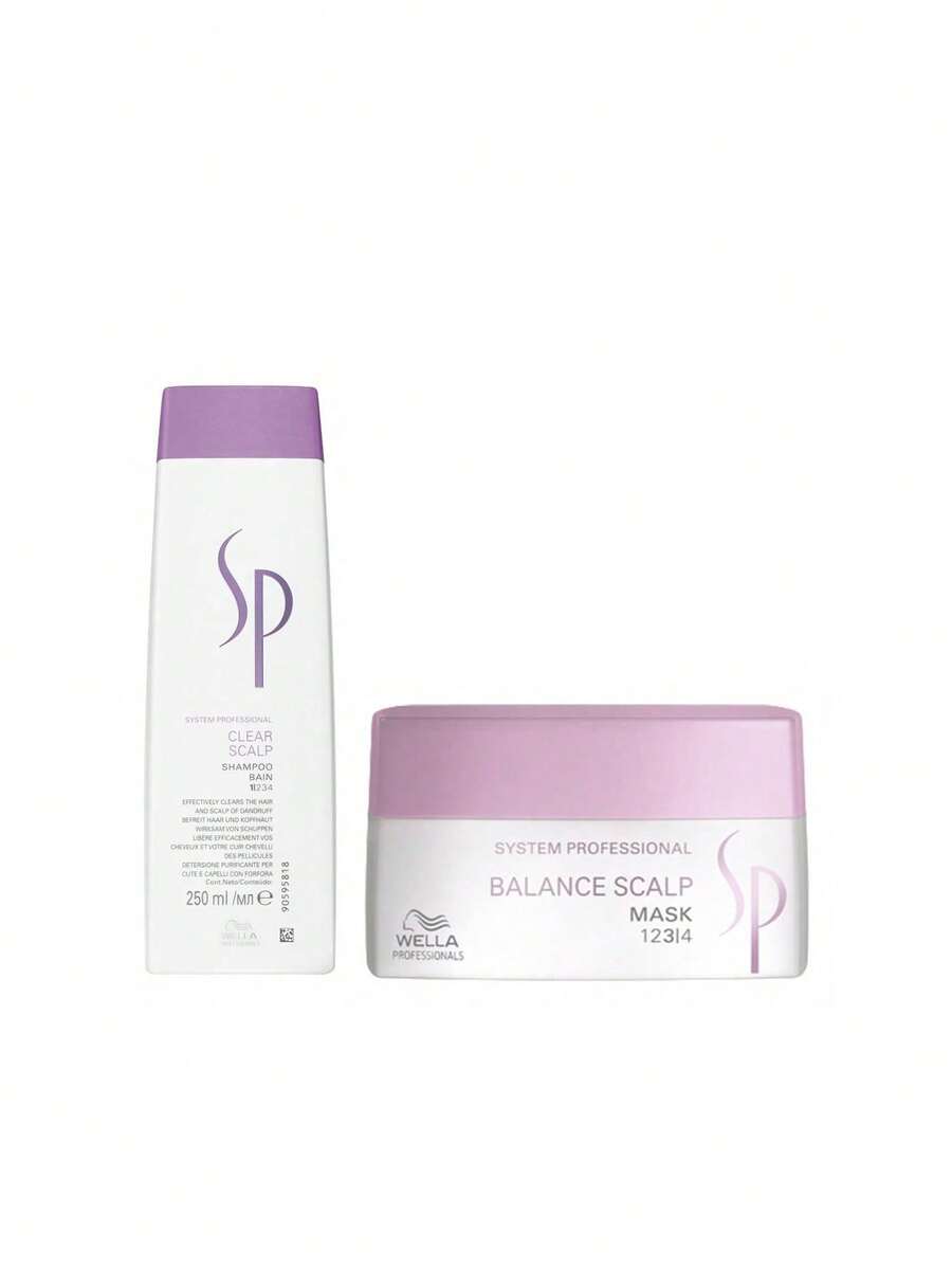 [Bundle] SP System Professional Clear Scalp Shampoo 250 Ml + Balance Scalp Mask 200 Ml - SP System Professional - View 1
