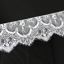 (3m/Pack) Eyelash Lace Ribbon For Tablecloth, Clothing Decoration, Wedding Decoration, Diy Crafts - White - View 3