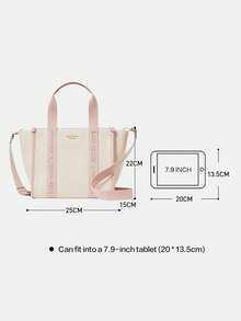 Kate Spade Túi xách nữ KS Kip dung tích lớn, tay cầm phía trên, dây đeo rộng. - Màu be - Xem 8