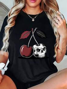 Plus Size T-Shirts - Black - View 1