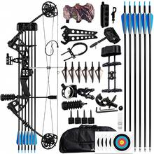 BROWNDATE Pro Thunder Adult Compound Bow Kit, 30-60 Adjustable, Ambidextrous Design, Aluminum Alloy Riser, 75% Effort-Saving Cam, New Type Smooth & Stable Complete Accessories Set With Arrows, Precision Sight & Release,Easy To Control For Practice & Outdoor Training - [Advanced Full Accessory Set] Thunder Compound Bow Pro - View 2