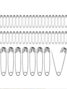 55mm Large Steel Safety Pins, Suitable For DIY Jewelry Making, Crafts, Clothespins, Brooches, Fasteners - Standard - View 1