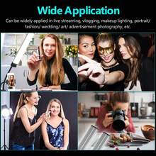 22in Double Arm Fill Light Dual Color Temperature LED Beauty Video Light with Phone Holder for Live Streaming Photography - Ver 6