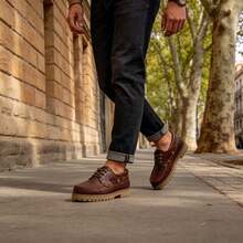JZ Brothers Nautical Genuine Leather Shoes For Men Brand Szpilman - Brown - View 2