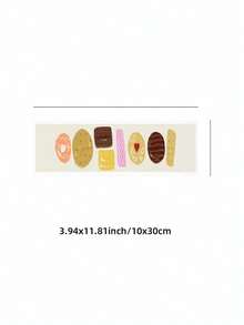 1pc Colorful Cookies Frameless Panoramic Kitchen Decor Canvas Poster Print, Food Themed Wall Art Suitable For Living Room, Bedroom, Dorm - Colorful Cookies - View 10
