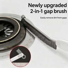 1pc Hard Bristle Crevice Cleaning Brush, Multi-Functional Fine Crevice Scrub Brush, Household Bathroom Cleaning Tool, Suitable For Kitchen, Windows, Toilet, Tile Gaps, Faucets, Cars - Cleaning Brush - View 4