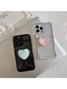 Giá đỡ điện thoại silicon hình trái tim màu Macaron, giá đỡ điện thoại tối giản màu trơn, giá đỡ điện thoại màu pastel dễ thương, chống trượt, tương thích với tất cả các loại điện thoại thông minh, giá đỡ điện thoại di động để chụp ảnh tự sướng, xem video, sử dụng trên bàn làm việc và khi đi du lịch. - Nhiều màu - Xem 5