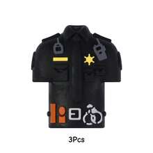 3颗主题硅胶珠，反光背心/制服/汽车造型，DIY创意手链、项链、包包挂饰和工艺品 - 彩色 - 查看 11